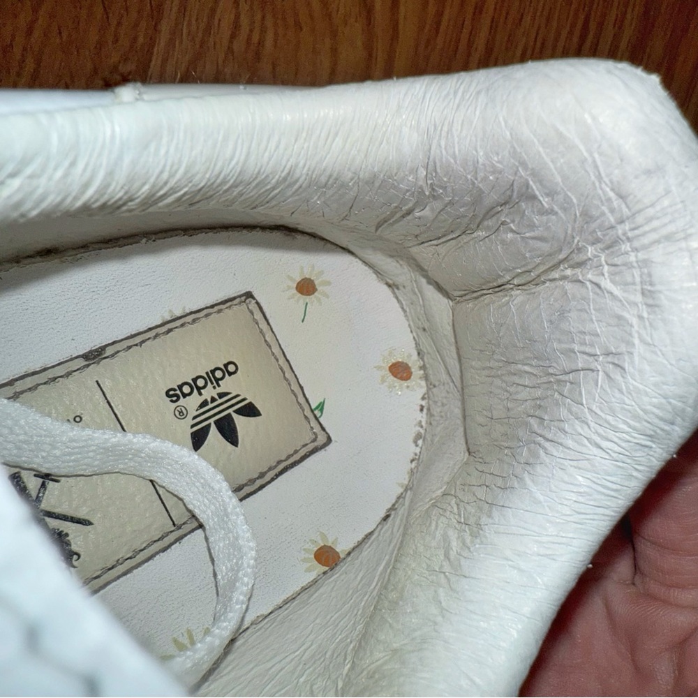 ADIDAS OPENING CEREMONY WHITE LEATHER FLORAL PRINT PLATFORM SNEAKERS SHOES - Picture 8 of 10